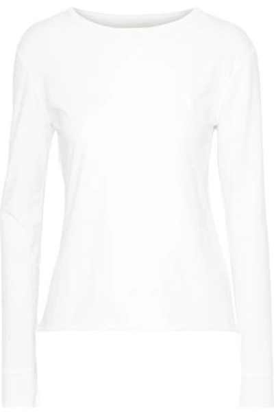 Simon Miller Merrick Cotton-blend Jersey Top In White