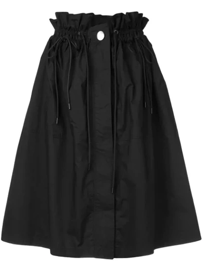 Proenza Schouler Poplin Paperbag Skirt In Black