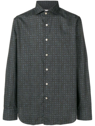 Alessandro Gherardi Patterned Shirt In Brown