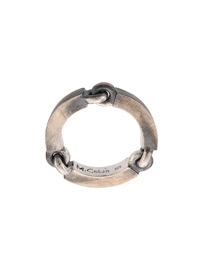 M Cohen Triple Link Perihelion Ring In Silver