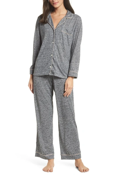 Eberjey Bobby Classic Pajama Set In Gray Pattern