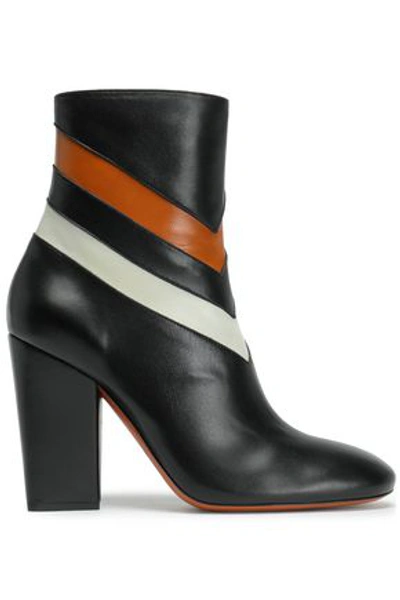 Missoni Woman Color-block Leather Ankle Boots Black