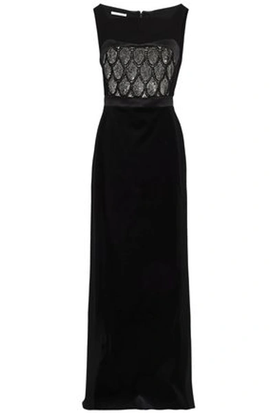 Antonio Berardi Woman Embellished Velvet Gown Black