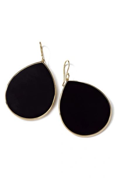 Ippolita Polished Rock Candy 18-karat Gold Onyx Earrings In Gold/ Black Onyx