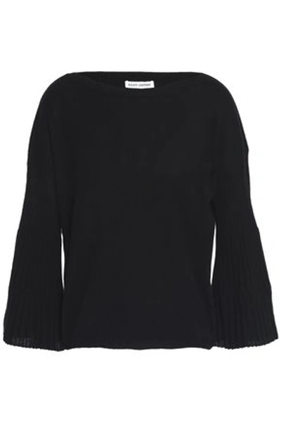 Autumn Cashmere Woman Pleated Cashmere Sweater Black