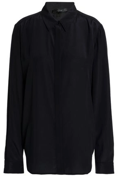 Belstaff Woman Silk Crepe De Chine Shirt Black