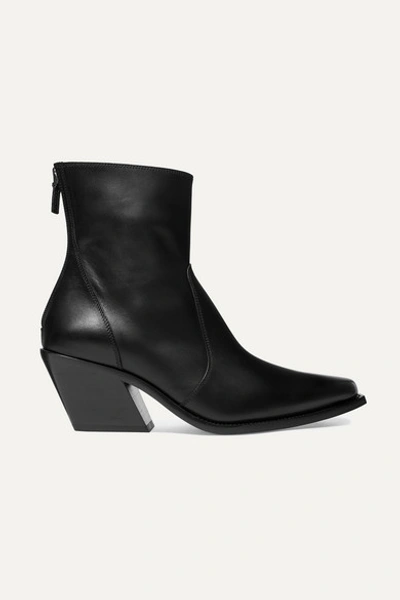 Givenchy Leather Ankle Boots In Black