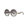 Chloé Vera 56mm Oversized Round Sunglasses In Grey