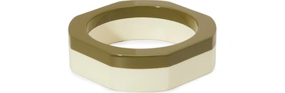 Objet Singulier Two-tone Bracelet In Kaki Ivory