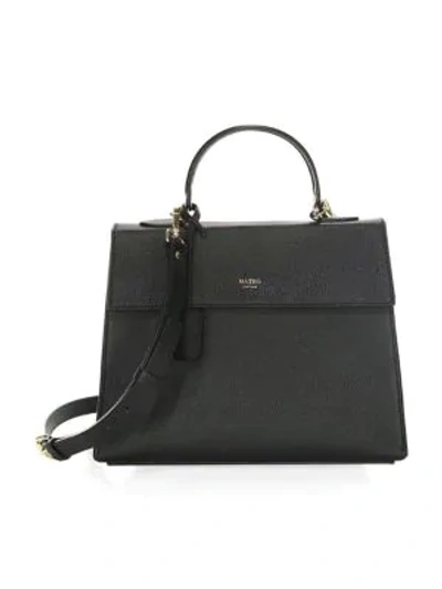 Mateo New York Women's The Elizabeth Leather Satchel In Black