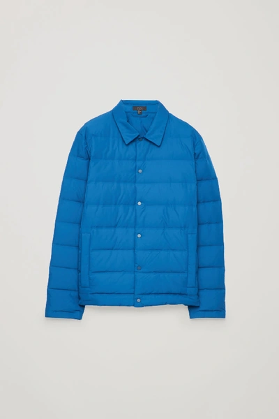 Cos Padded Jacket In Blue