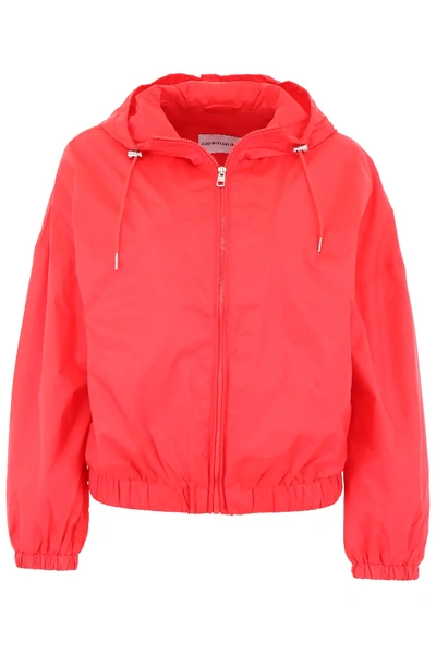 Calvin Klein Jeans Est.1978 Nylon Jacket In Red
