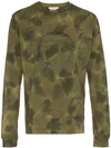 Alyx Camouflage Long-sleeved T-shirt In Green