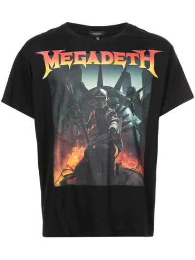 R13 Megadeth Graphic Oversize T-shirt In Black
