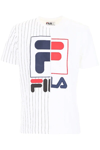 Fila Logo Baseball T-shirt In White,black