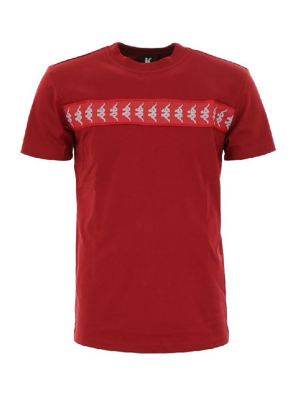 Kappa T-shirt With Light-reflecting Logo In Red Dk (red) | ModeSens