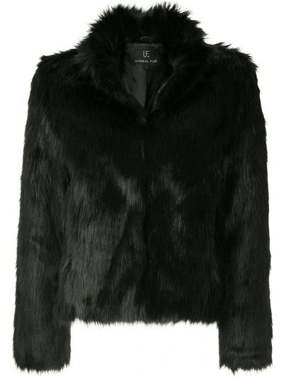 Unreal Fur Fur Delish Faux-fur Jacket In Black
