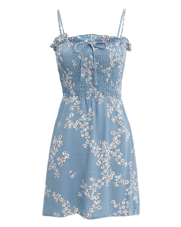 faithfull marni shirred dress