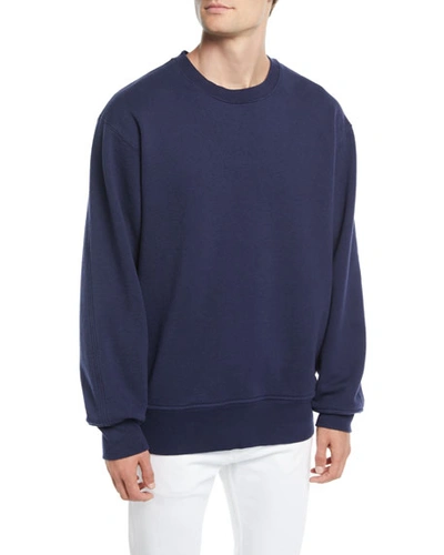 Calvin Klein 205w39nyc Men's Oversized Crewneck Sweatshirt In Dark Blue