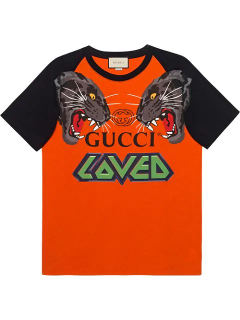 gucci orange t shirt