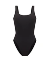 Norma Kamali Scoop-neck Open-back Swimsuit In Black