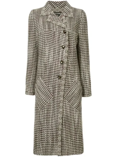 Pre-owned Chanel Patterned Coat In Brown