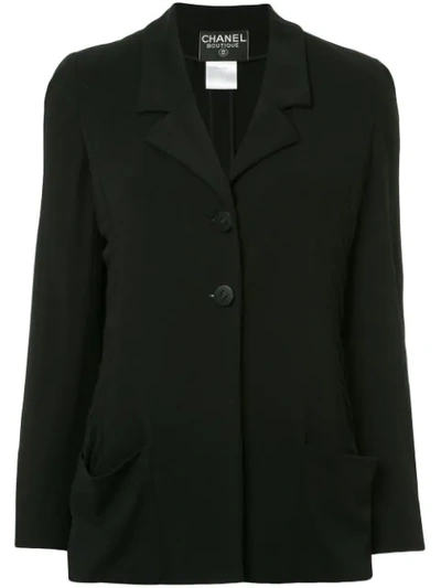 Pre-owned Chanel Classic Blazer In Black