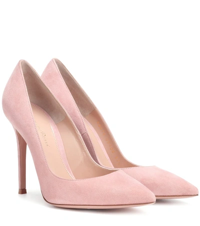 Gianvito Rossi Gianvito 105 Dusty Pink Suede Pumps