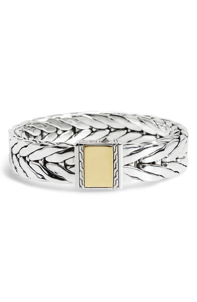 John Hardy Sterling Silver & 18k Bonded Yellow Gold Modern Chain Large Bracelet In Gold/silver