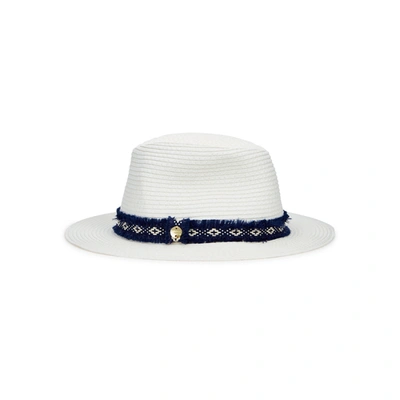 Melissa Odabash White Straw Fedora In White And Other