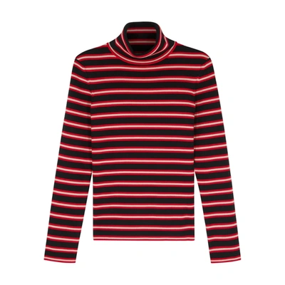 Moncler Genius Grenoble Ciclista Striped Wool-blend Jumper In Pink