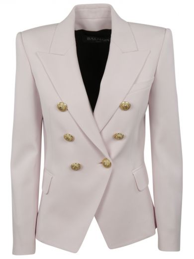 balmain hot pink blazer