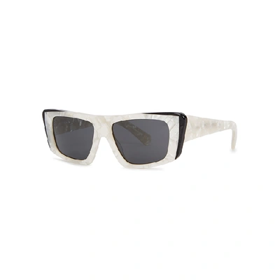 Alain Mikli X Jeremy Scott Rectangle-frame Sunglasses In Black
