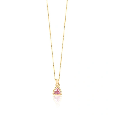 Edge Of Ember Pink Tourmaline Charm Necklace