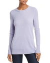 Aqua Cashmere Fitted Cashmere Crewneck Sweater - 100% Exclusive In Thistle