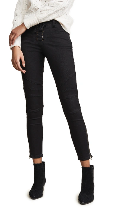 Joie Adorea Ankle Zip Jeans In Caviar