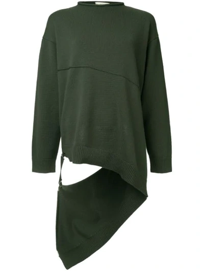 Ports 1961 Slashed Jumper In Green