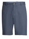 Peter Millar Cotton Twill Shorts In Navy