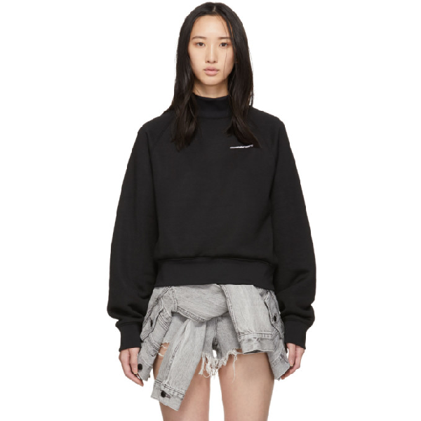 Alexander Wang T Alexanderwang T Black Heavy Sleek Turtleneck In 001 Black Modesens