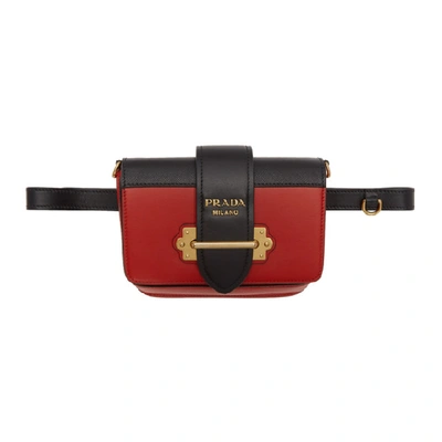 Prada Red Cahier Belt Bag