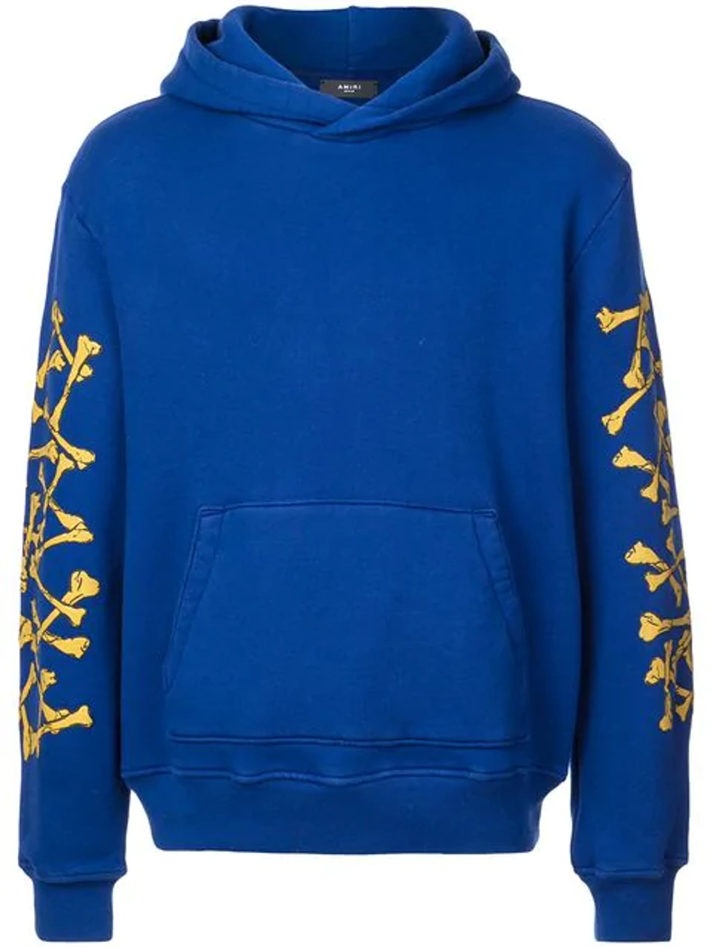 Amiri Bones Blue Cotton Sweatshirt | ModeSens