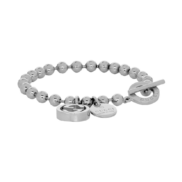 gucci silver ball bracelet
