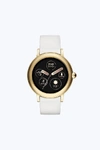 Marc Jacobs Riley Touchscreen Smartwatch In Gold/white