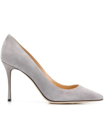 Sergio Rossi Godiva Pointed Pumps In Grey