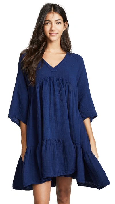 9seed Marbella Ruffle Tier-dress In Pacific