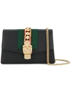 Gucci Super Mini Sylvie Leather Crossbody Bag In Black