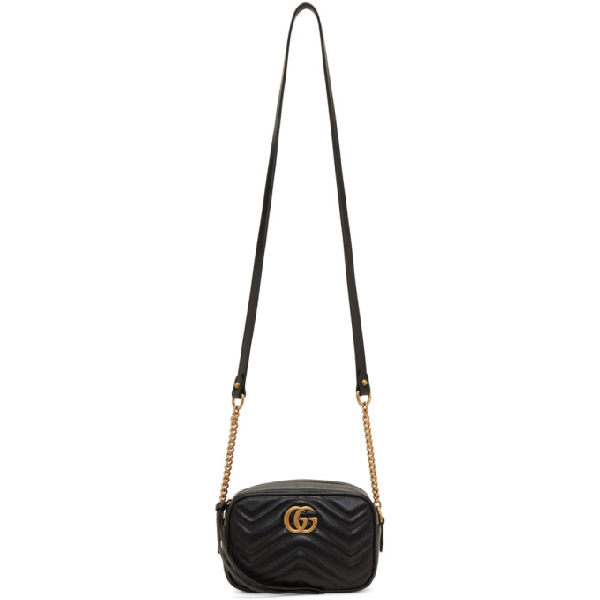 black quilted gg marmont 2.0 bag