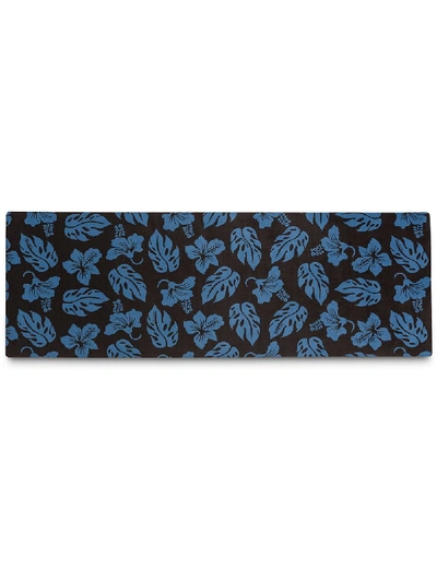 Prada Floral Print Yoga Mat - Blue