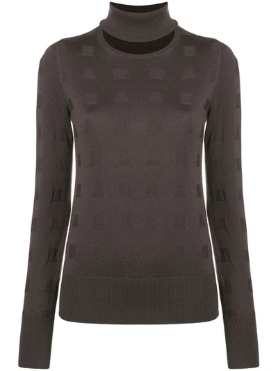 Chalayan Pullover Mit Geschlitztem Ausschnitt In Brown