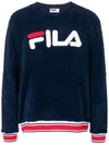 Fila Contrast Logo Jumper In Blue